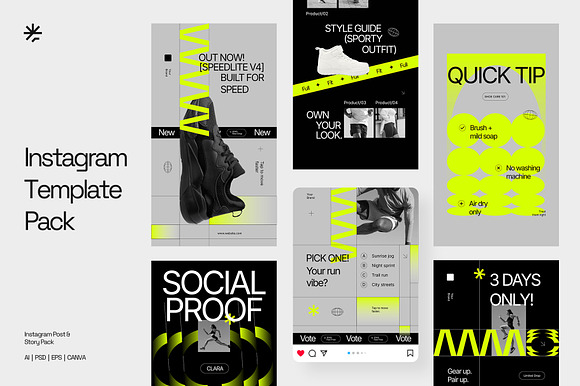 Sportwear Instagram Template Pack preview 6