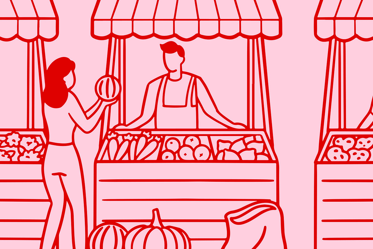Village Market Illustration, a Food Illustration by Electric Ink (Photo 2 of 2)