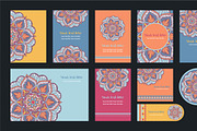 20 Mandala Vintage Template Card., a Card Template by Noree (Thumbnail 10 of 20)