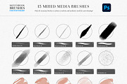 Sketchbook Photoshop Brushes, a Brush Add-On by Julia Dreams (Thumbnail 3 of 7)