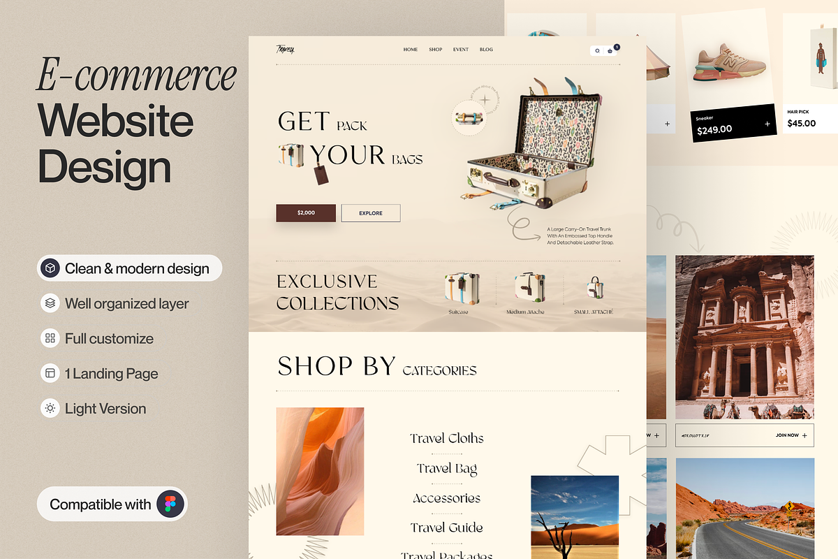 E-commerce Landing Page, a Websites & App Template by sajon.co