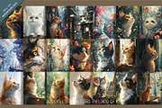 Watercolor cats. Wall art., a Decorative Illustration by KENO Mascots (Thumbnail 2 of 6)