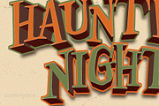 Vintage Halloween 3D Text Effect, a Layer Style Add-On by Mockmenot (Thumbnail 3 of 3)