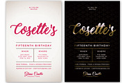 Simple Birthday Invitation, a Card Template by KiraYamato Design Studio (Thumbnail 3 of 7)