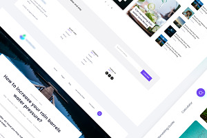 4 Blog Page UI KIT In 1