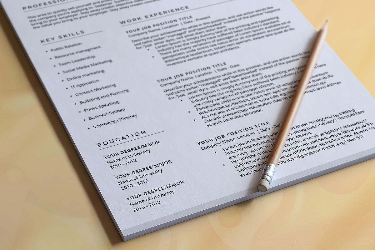 Resume Template, a Brochure Template by DesignDevisers (Photo 7 of 10)