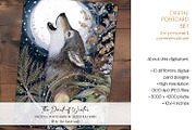 The Dark of Winter Illustration Set, an Animal Illustration by The Dutch Lady Designs (Thumbnail 3 of 7)