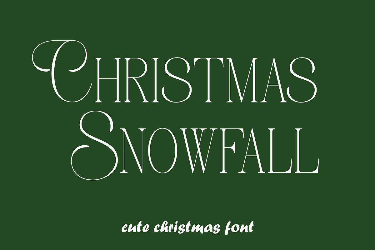 Christmas Snowfall, a Handwritten Font by Design House (Photo 1 of 3)