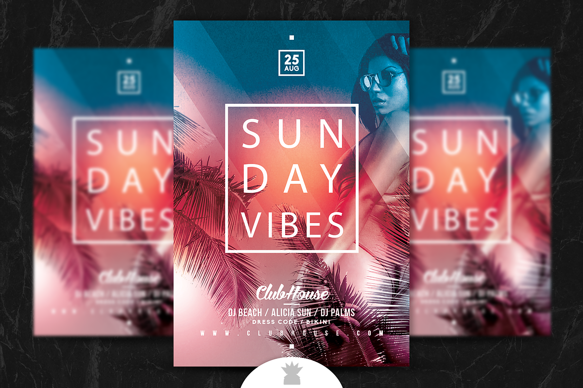 SUN DAY Flyer Template, a Flyer Template by OVNI-TEMPLATES (Photo 1 of 4)