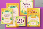 Gradient Wedding Invitation Set, an Invitation Template by graphicook (Thumbnail 3 of 3)