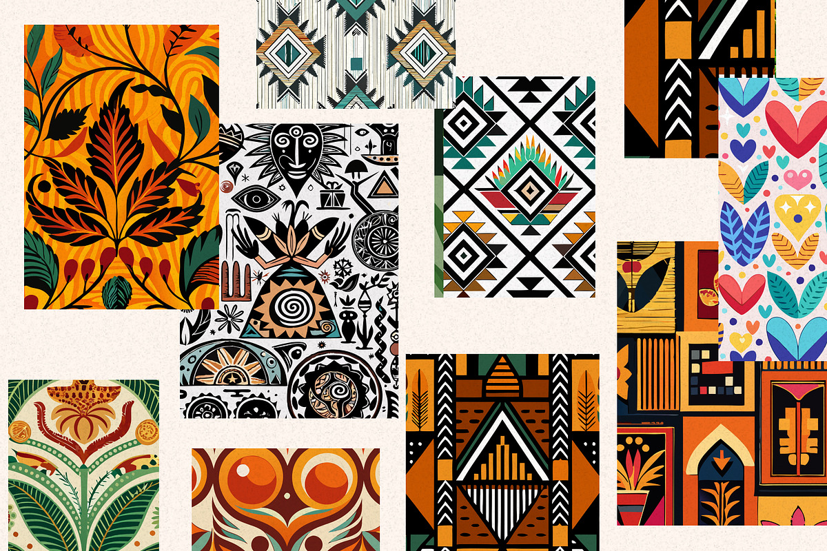 Pattern Wall Art Printable Set, a Wallpaper Graphic by Helospace (Photo 8 of 10)
