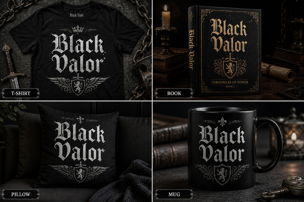 Black Valor, a Blackletter Font by Wow Magic (Photo 2 of 3)