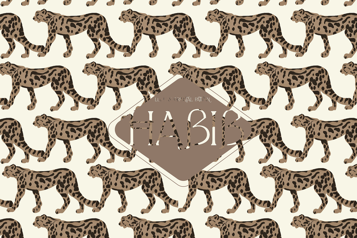 Habib, Luxury Oriental Pattern, a Pattern Graphic by Nocito Design