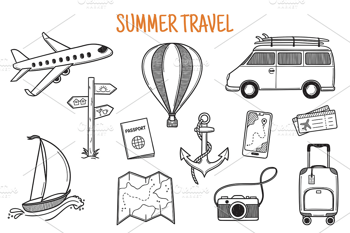 Summer vector doodles bundle, a Graphic by InkySplash (Photo 3 of 4)