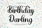 Birthday Darling, a Handwritten Font by InermediaSTUDIO (Thumbnail 1 of 8)