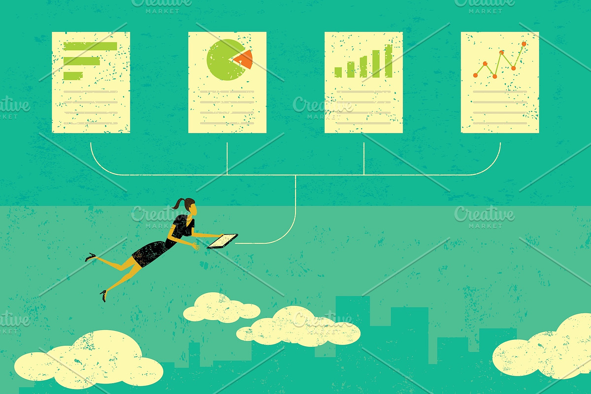 Business Concepts Bundle 04 Women, a Person Illustration by retrorocket (Photo 2 of 16)