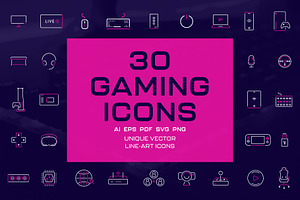 30 Gaming Icons
