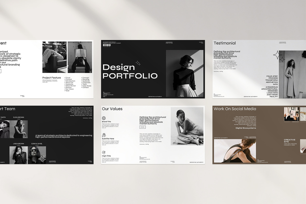 Portfolio Presentation Template, a Presentation Template by Slide_Genius1 (Photo 6 of 10)