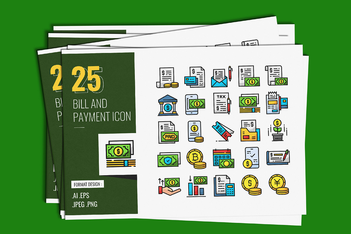 Bill and Payment Icon Design, a Duotone Icon by shin_std