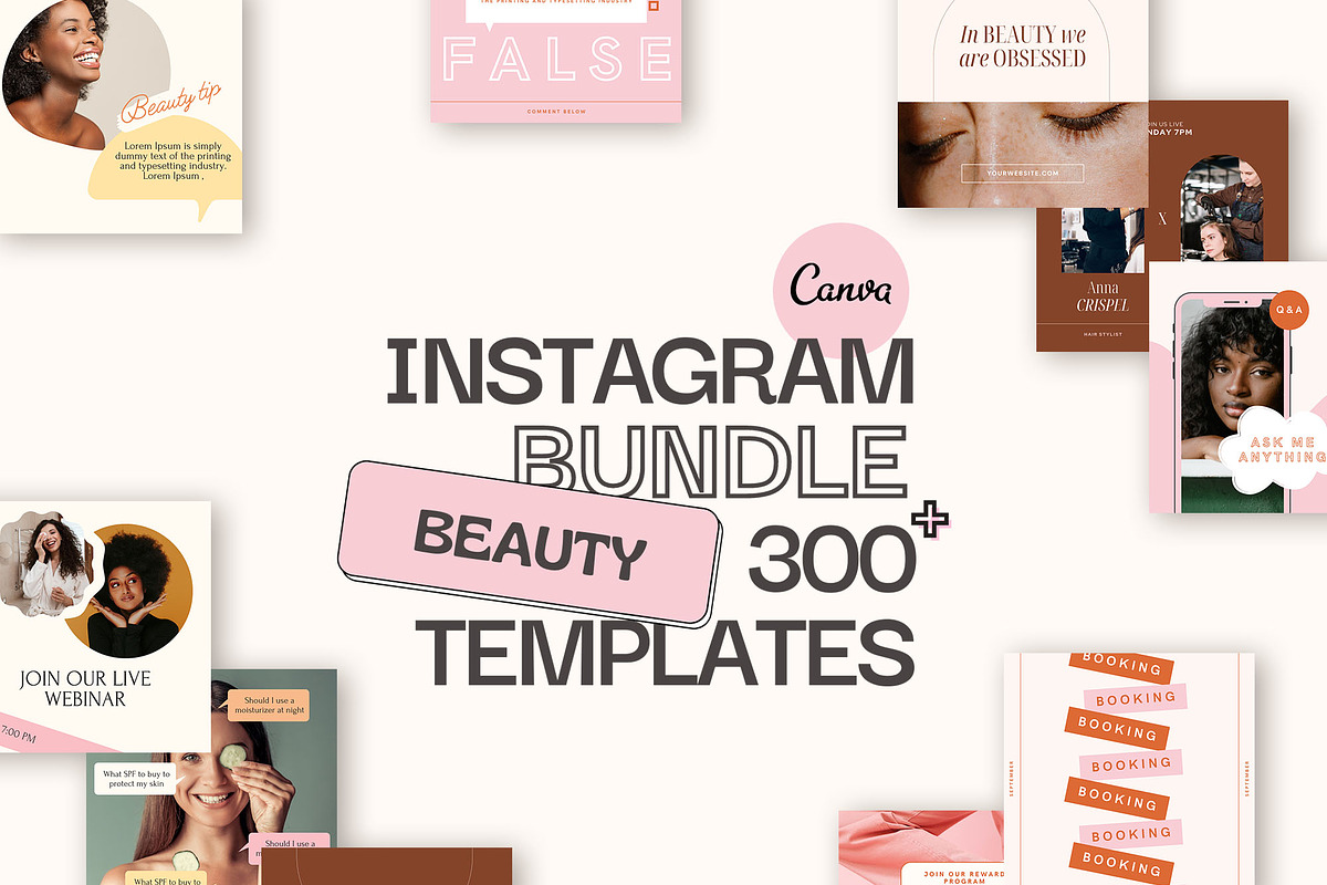 Beauty Bundle Instagram, a Social Media Template by Kseniia_Design (Photo 1 of 7)
