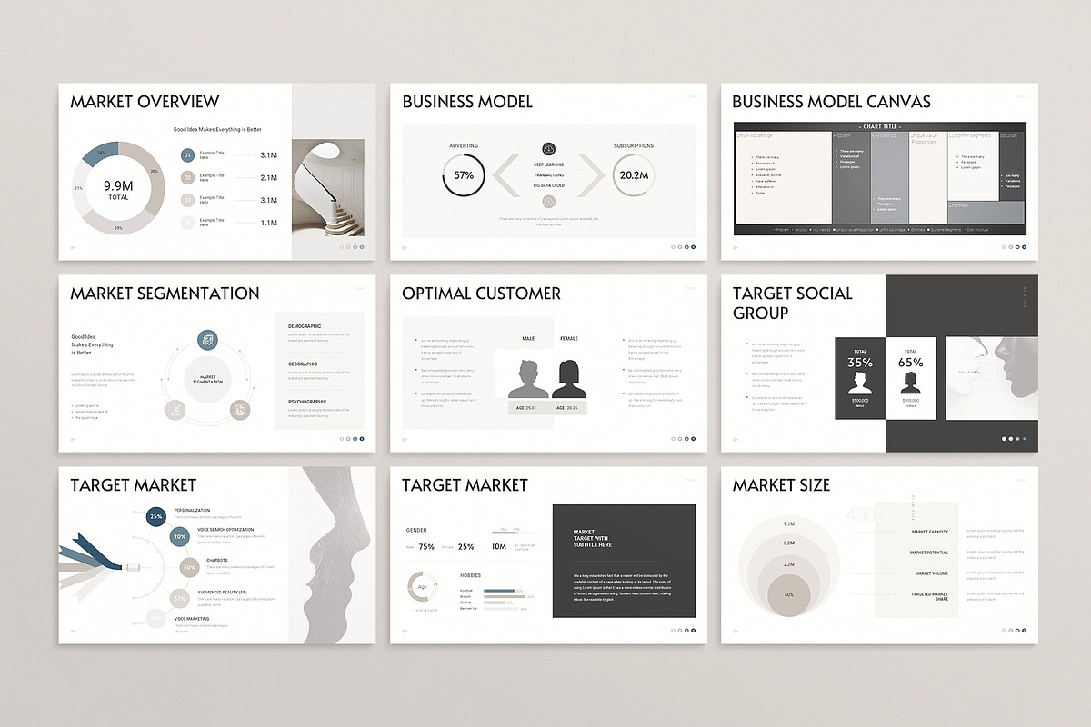 Minimal Business Plan Template Canva, a Presentation Template by ArtisanaAura (Photo 12 of 20)