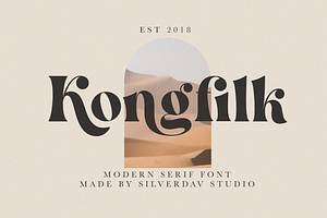 Kongfilk - Modern Serif Font