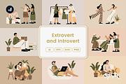 Extrovert and Introvert Illustration, a Person Illustration by Jump Studio (Thumbnail 1 of 10)