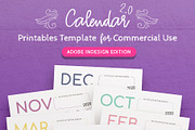 2022-2024 Calendar InDesign Template, a Templates & Theme by Janice Designs (Thumbnail 1 of 8)