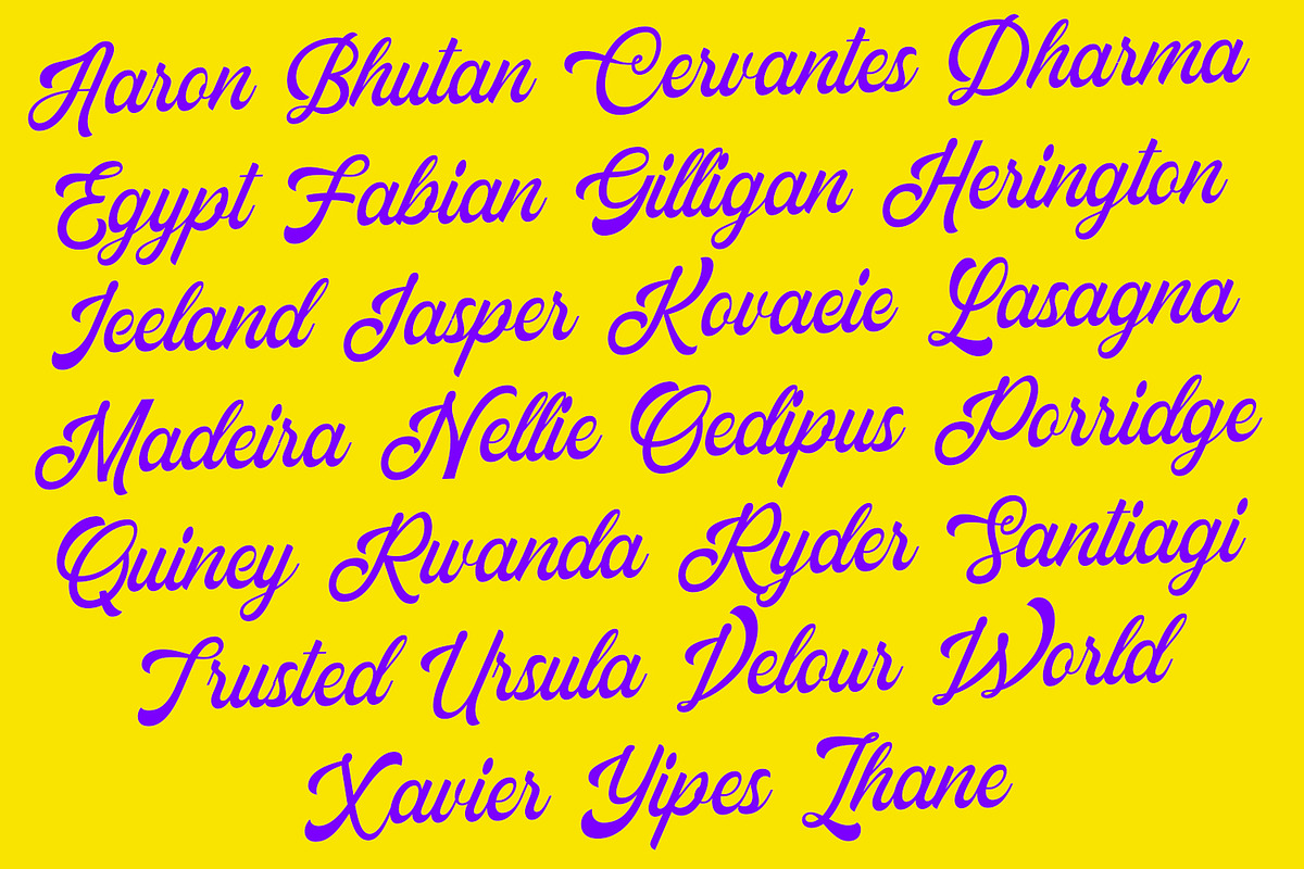 Shoulder Script Font, a Script Font by Arendxstudio (Photo 2 of 9)