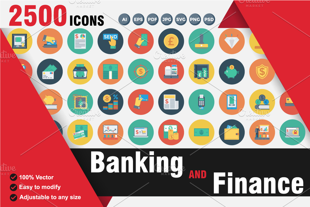 Banking & Finance Bundle Pack, an Outline Icon by Dinosoftlabs (Photo 1 of 11)