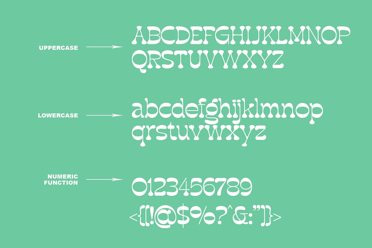 Brack - Modern Decorative Font, a Sans Serif Font by Luna Shop (Photo 2 of 5)