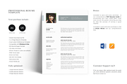 CV and Resume Design with Photo, a Resume Template by GraphicFlava (Thumbnail 1 of 8)