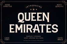 QUEEN EMIRATES - Serif Typeface