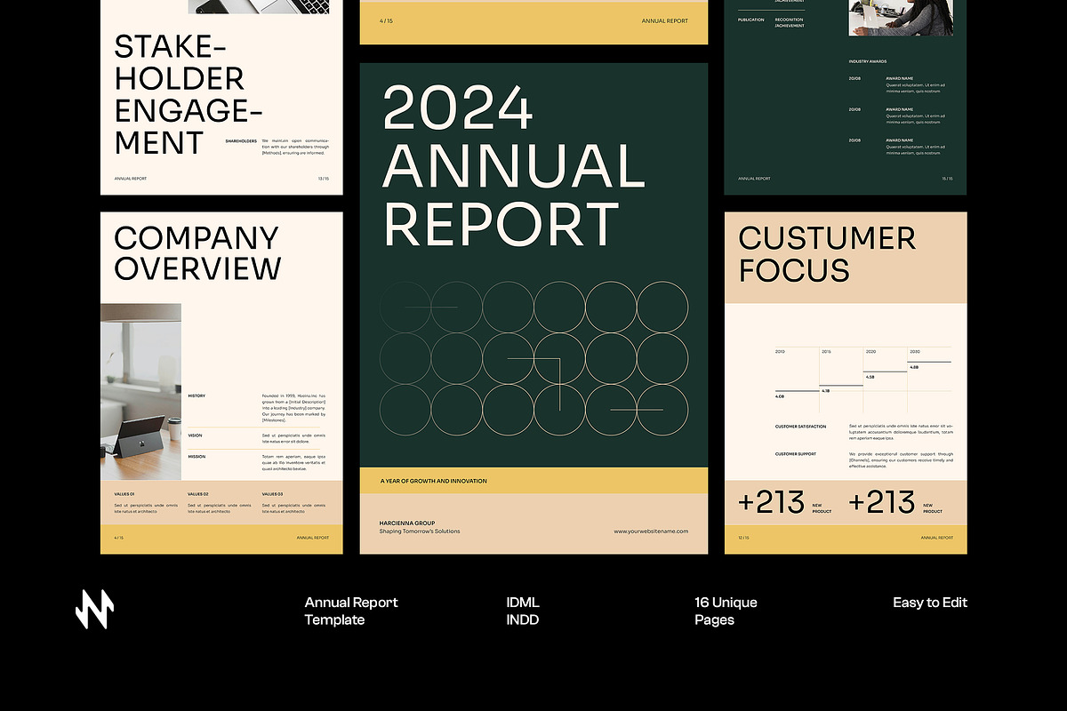Annual Report, a Brochure Template by Neermana (Photo 1 of 10)