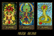 Magic Gate Tarot Deck colorful, a Decorative Illustration by Samiramay (Thumbnail 3 of 27)