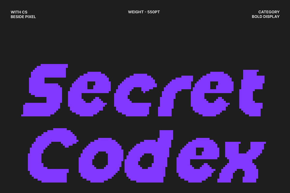 CS Beside Pixel, a Sans Serif Font by Craft Supply Co. (Photo 4 of 8)