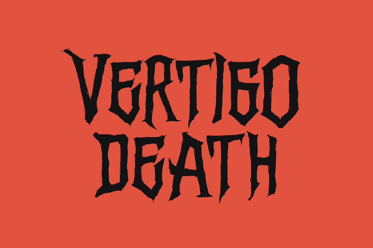 Vertigo Death, a Blackletter Font by Mirco Zett (Photo 1 of 3)