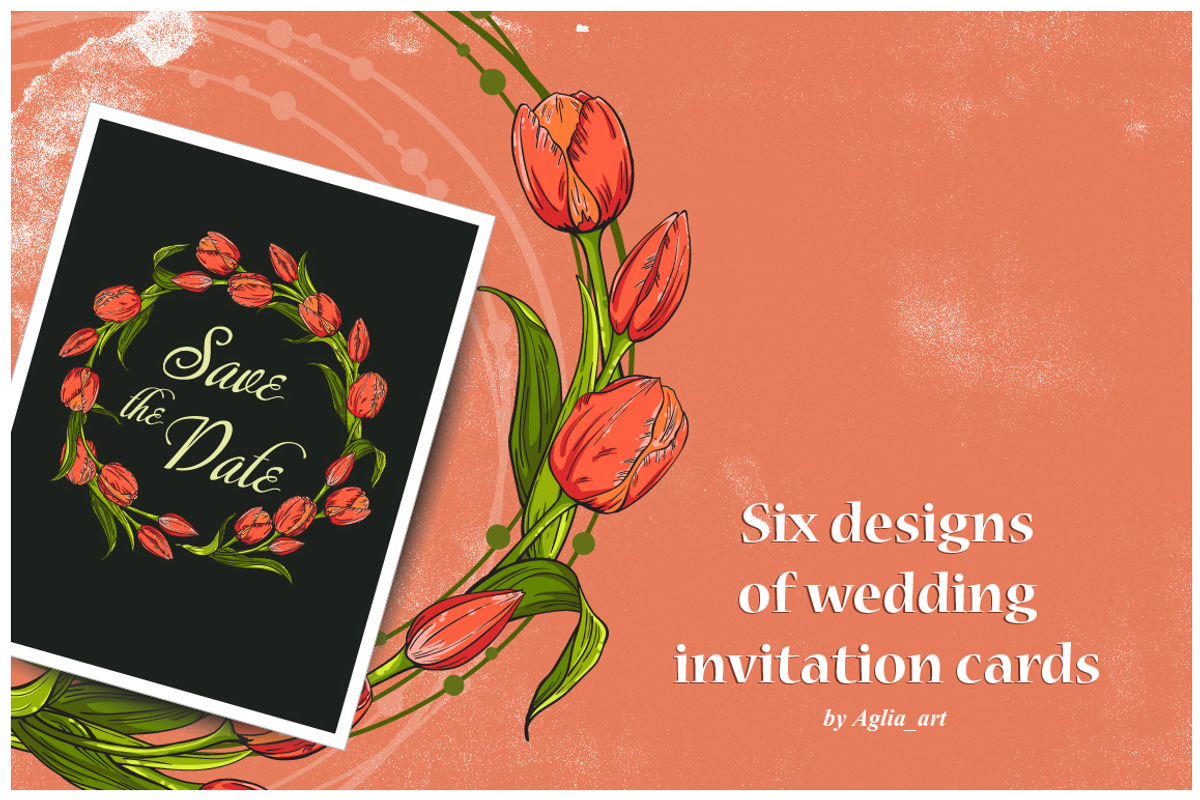 Wedding invitation cards, a Card Template by Aglia ART (Photo 1 of 4)
