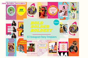 Boldest Instagram Templates CANVA