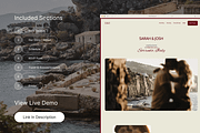 Wedding RSVP Website Template, a Squarespace Template by WebInAWeek (Thumbnail 2 of 6)
