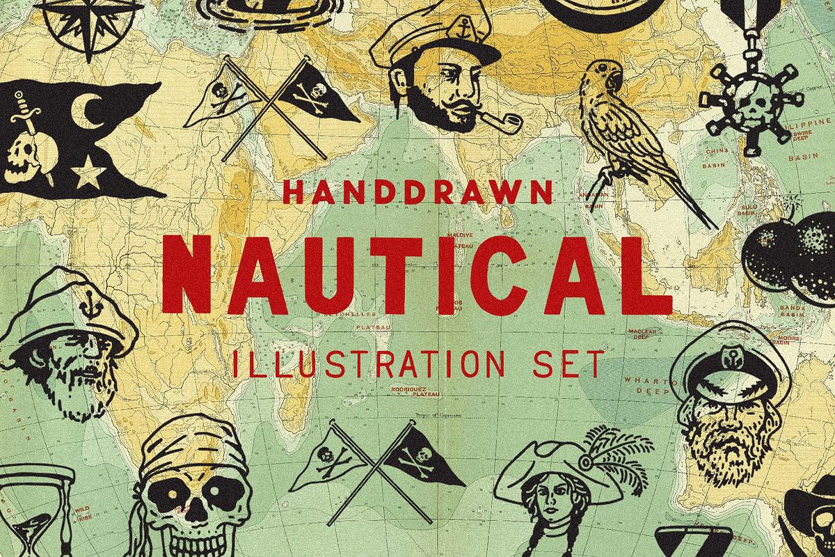 Nautical Illustration Set, an Object Illustration by Megflags (Photo 1 of 6)
