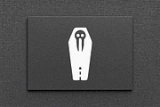Coffin Skull Silhouette Vector, an Object Illustration by Vectorium Studio (Thumbnail 4 of 4)