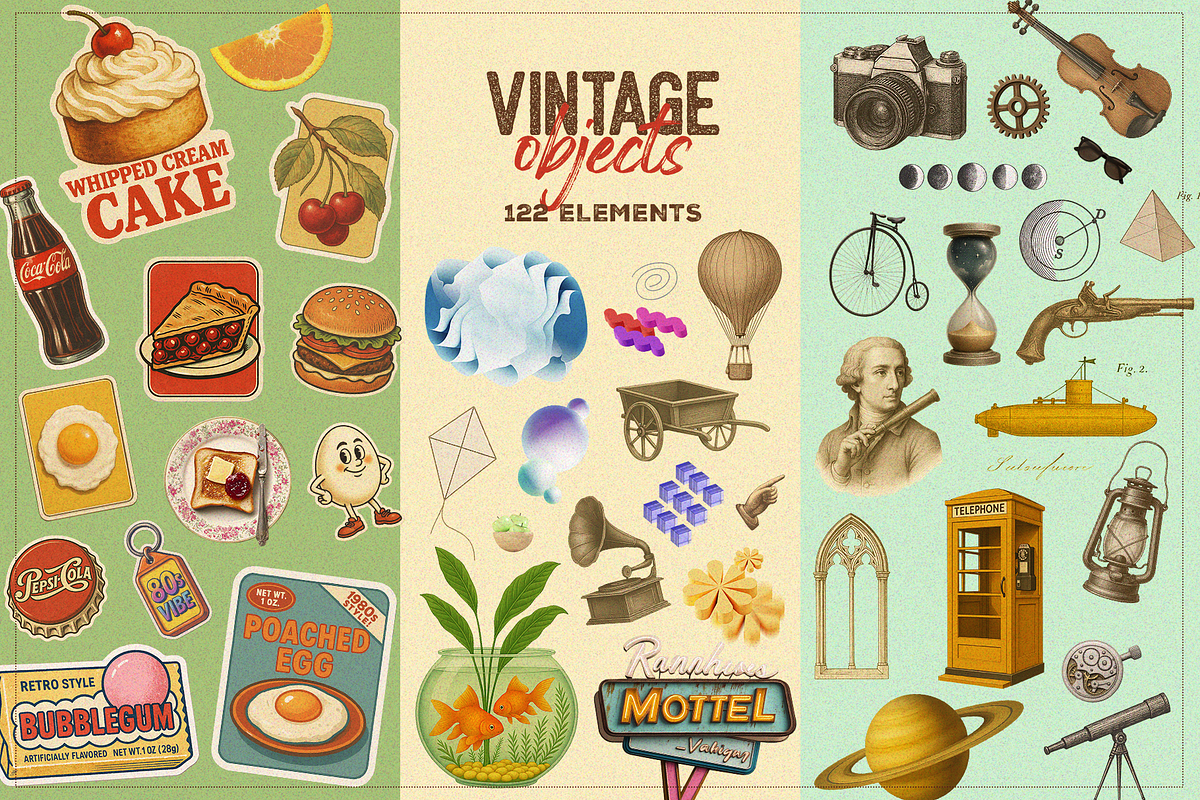 Oh So Vintage Collage Creator, an Object Graphic by SNIPESCIENTIST (Photo 17 of 30)