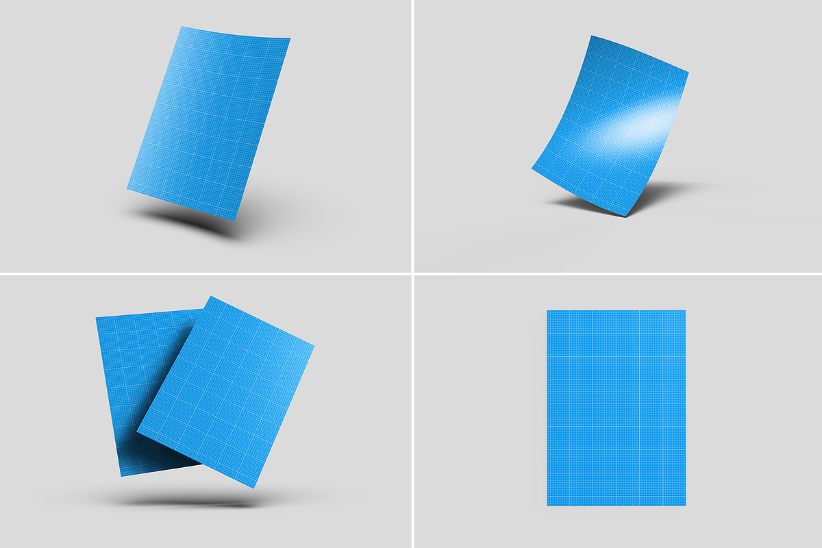 Paper Poster Mockups - 12 views, an Advertising Mockup by Illusiongraphic (Photo 19 of 28)