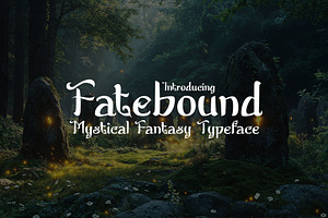Fatebound - Mystical Fantasy Type, a Blackletter Font by HipFonts