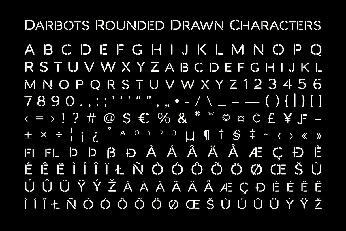 Darbots Rounded Drawn, a Sans Serif Font by Craft Supply Co. (Photo 8 of 8)
