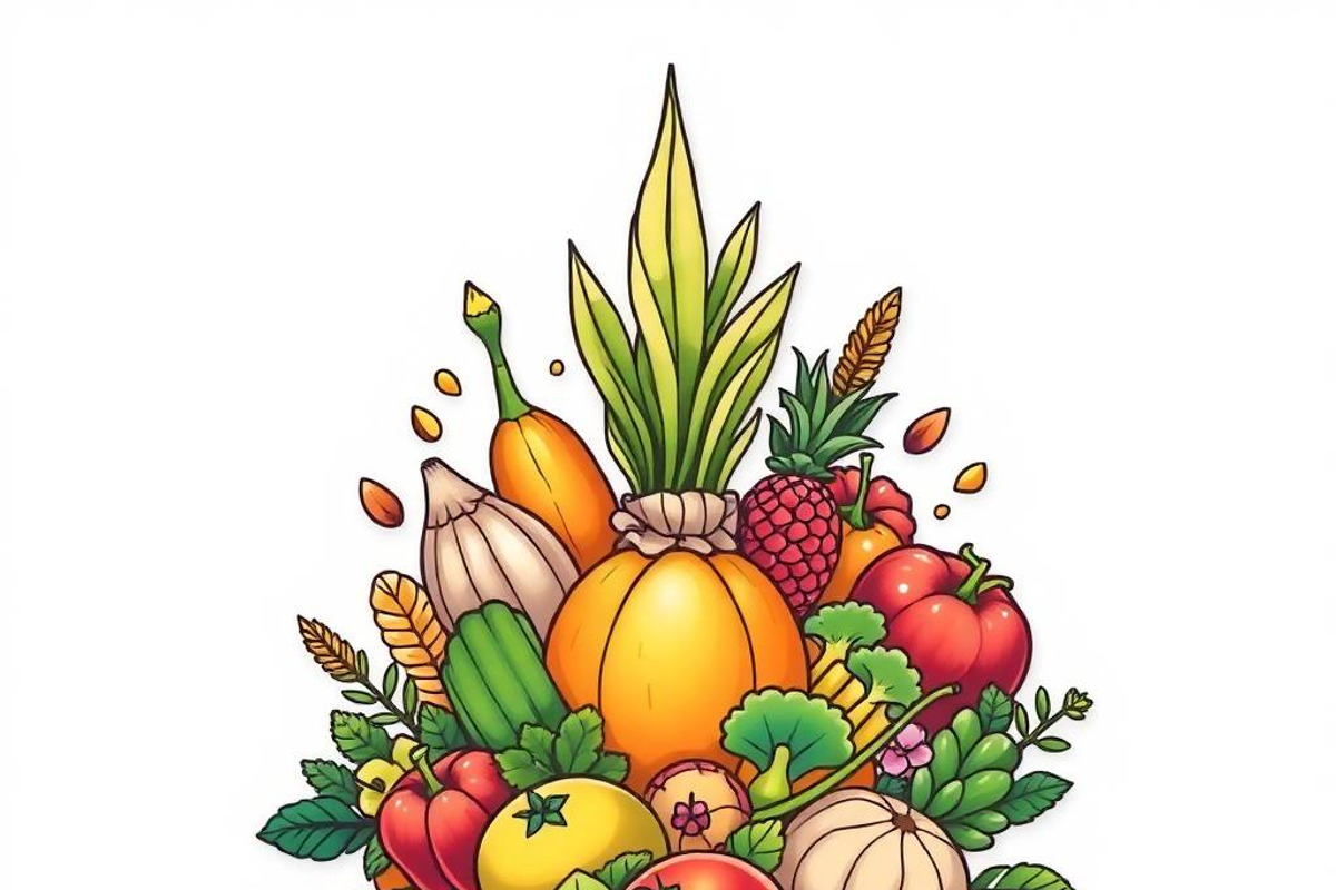 39 Vector Healthy Food Ingredients, an Object Graphic by adenpinkstore (Photo 11 of 16)