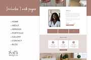 Soft & Feminine Wix Website Template, a Wix Template by Sechi Design Co (Thumbnail 2 of 5)