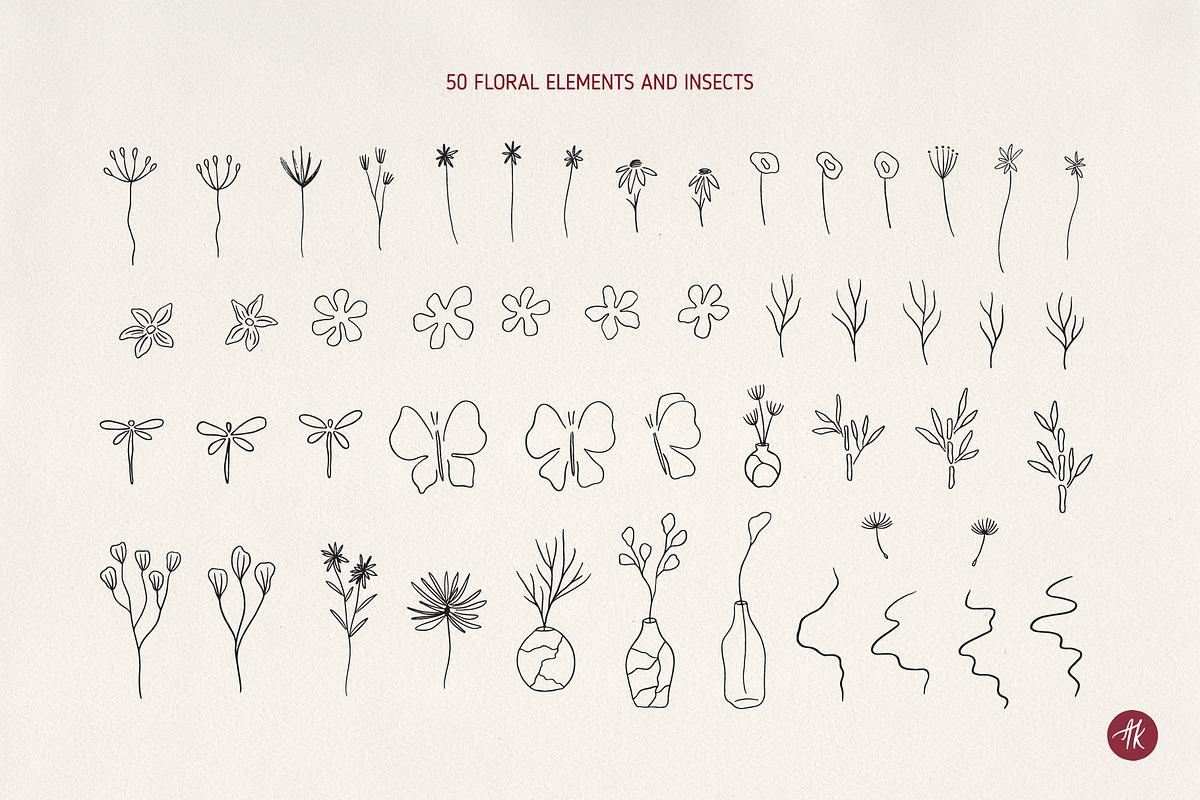 Ikigai Mindful Line Art Set, an Object Illustration by Alena Koval (Photo 5 of 16)