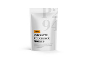 PSD Matte Pouch Mockup, a Packaging Mockup by Ram Studio LLC (Thumbnail 2 of 13)
